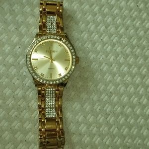 ELGIN GOLD WATCH AND BRACELET